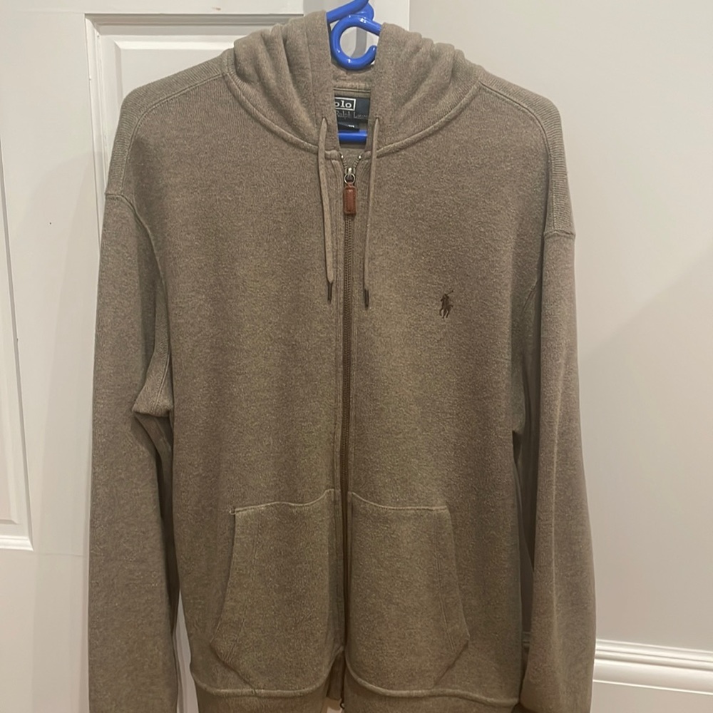 Greenish / brown polo Ralph Lauren sweater hoodie